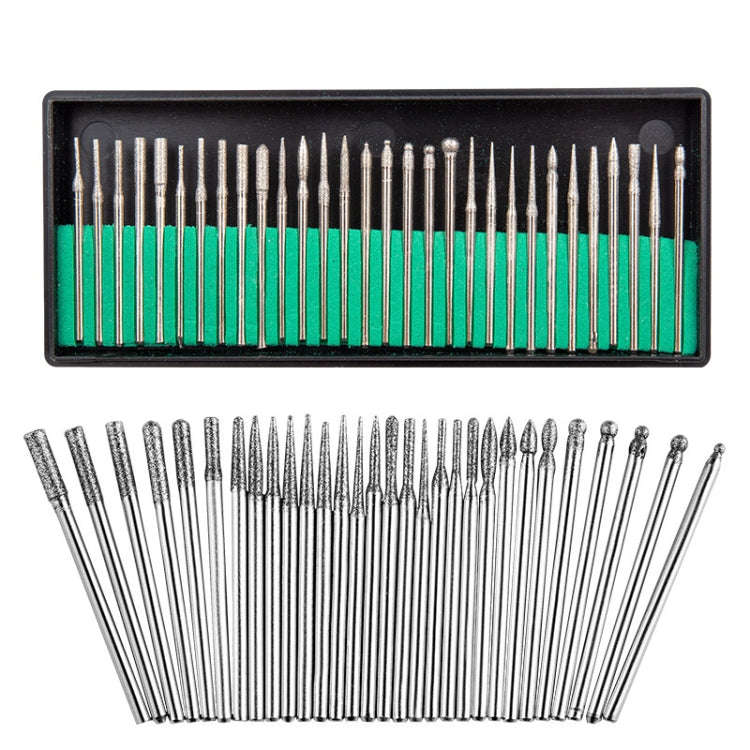 30 Sticks Diamond Nail Polish Heads Set Crystal Phototherapy And Grinding Machine Accessories Tools