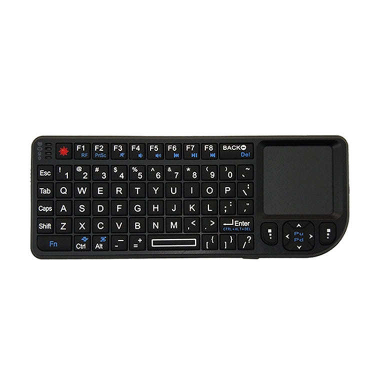 A8 Mini Wireless Mouse And Keyboard With Laser Touchpad Keyboard, English White Backlight, Englis...