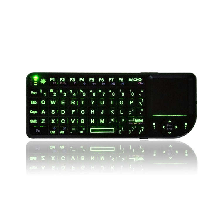 A8 Mini Wireless Mouse And Keyboard With Laser Touchpad Keyboard, English White Backlight, Englis...