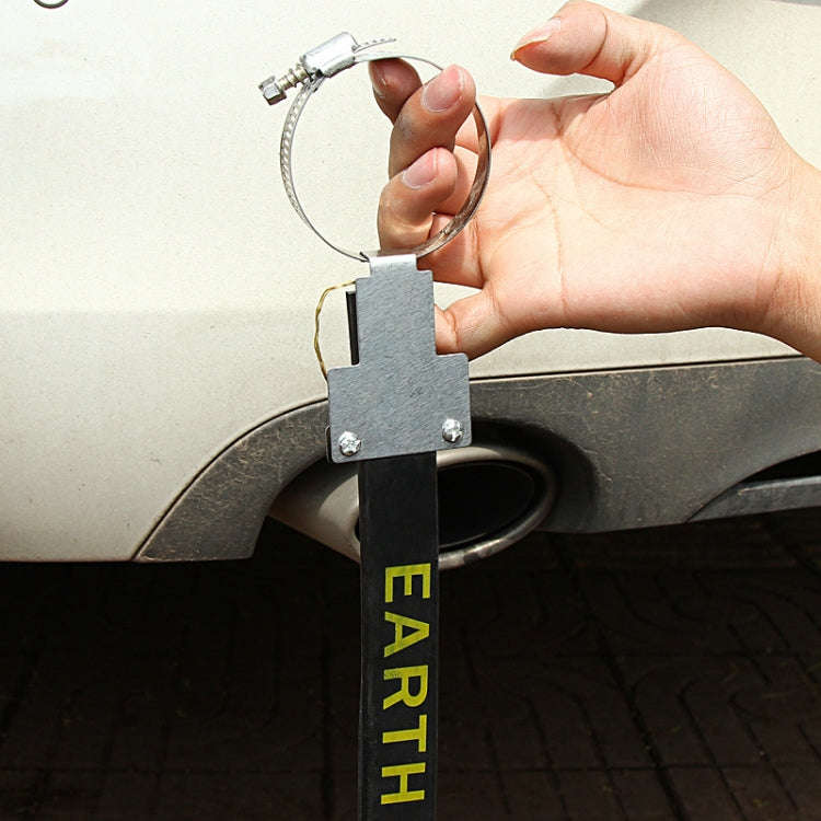 P116 Car Electrostatic Belt Eliminator Hanging Grounding Chain Metal Rubber Static Eliminator, Ca...