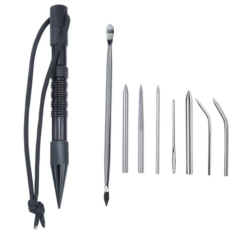 Umbrella Rope Needle Marlin Spike Bracelet DIY Weaving Tool, Specification:, 4 PCS / Set Black, 4...