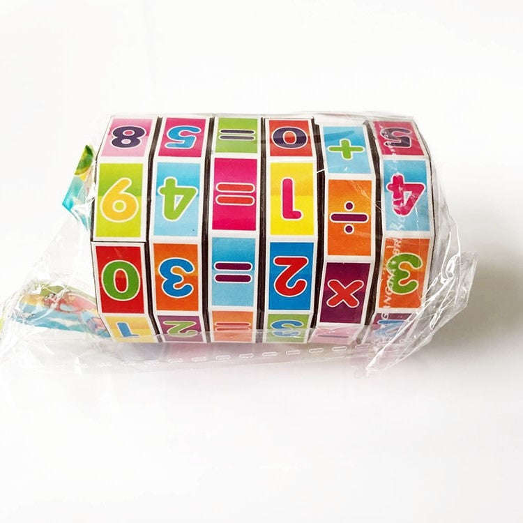 20 PCS Plastic Cylindrical Rotating Digital Magic Cube Children Puzzle Toys, 20 PCS 7.5 x 5.5cm