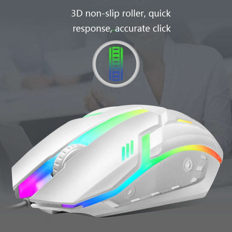 LIMEIDE GTX300 104 Keys Retro Round Key Cap USB Wired Mouse Keyboard, Cable Length: 1.4m, Punk Si...