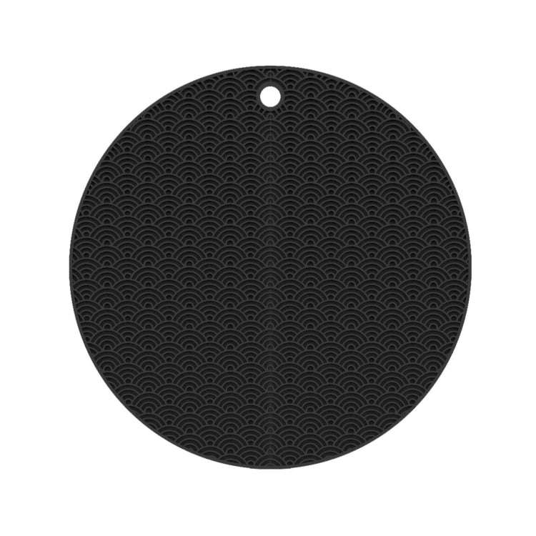 Geometry Kitchen Silicone Pot Holder Heat Insulation Pad Round(Black), Square(Gray), Round(Gray),...