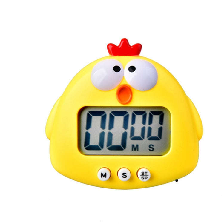 Kitchen Baking Cartoon Animal Electronic Timer Alarm Clock Student Learning Timer, Pink Pig, Yell...