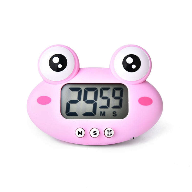 Kitchen Baking Cartoon Animal Electronic Timer Alarm Clock Student Learning Timer, Pink Pig, Yell...
