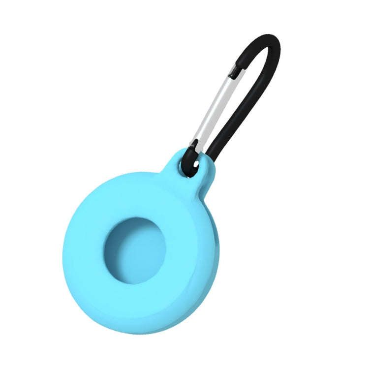 4pcs Round Shape Shockproof Anti-scratch Silicone Protective Case with Carabiner for Airtag 2nd G...