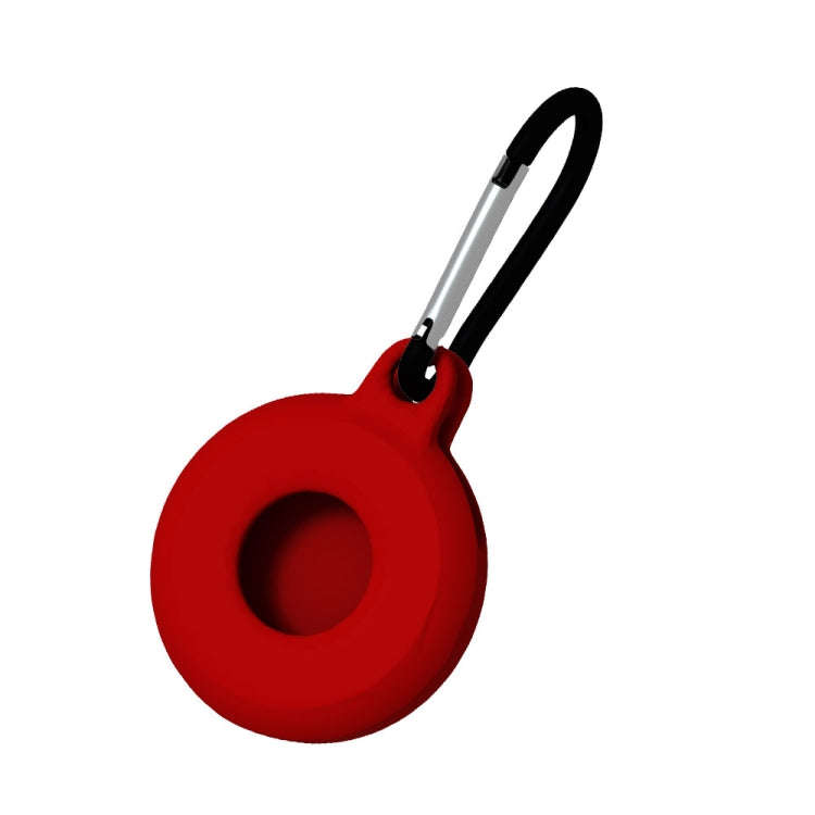 4pcs Round Shape Shockproof Anti-scratch Silicone Protective Case with Carabiner for Airtag 2nd G...