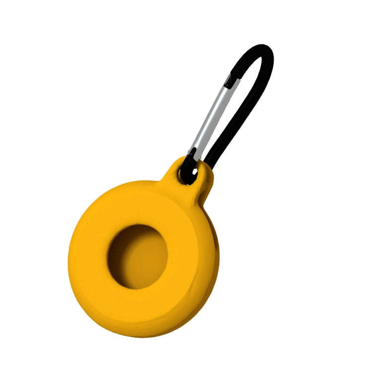 4pcs Round Shape Shockproof Anti-scratch Silicone Protective Case with Carabiner for Airtag 2nd G...