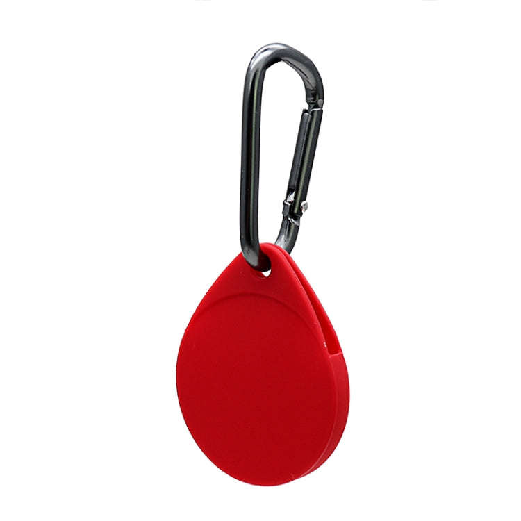 2 PCS Drop Shape  Shockproof Anti-scratch Silicone Protective Case with Carabiner for AirTag 2nd ...