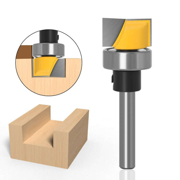 Copy Type Clear Bottom Woodworking Milling Cutter Trimming Machine Slotting Cutter, 1/4x3/4x11.9m...
