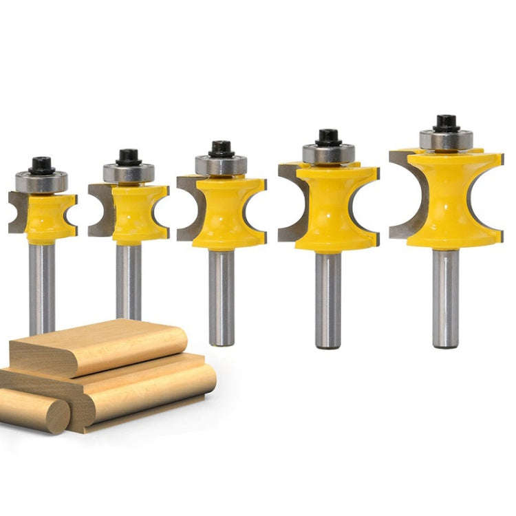8-Shank Bearing Positive Semicircular Cutter Engraving Machine Woodworking Cutter, No. 1, No. 2, ...