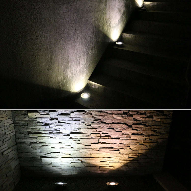 Outdoor Solar Buried Light Household Garden Grass Ground Waterproof Lamp, White Light, Warm Light
