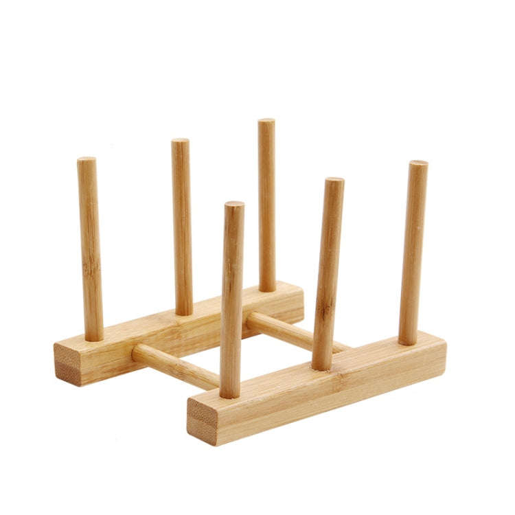 Multi-Purpose Bowl Disc Rack Kitchen Drain Rack Bamboo Tableware Storage Rack, Layer (specificati...