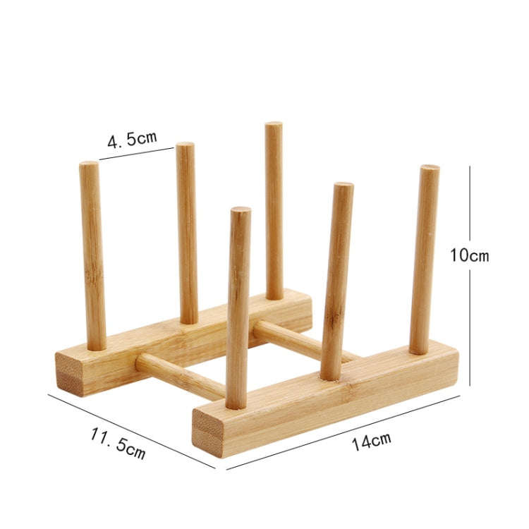 Multi-Purpose Bowl Disc Rack Kitchen Drain Rack Bamboo Tableware Storage Rack, Layer (specificati...