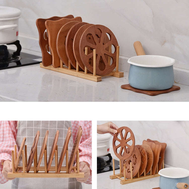 Multi-Purpose Bowl Disc Rack Kitchen Drain Rack Bamboo Tableware Storage Rack, Layer (specificati...