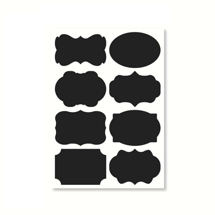 50 Sets Erasable Waterproof Removable Bottle Can PVC Blackboard Sticker, 2PCS/Set 190x225mm, 8PCS...