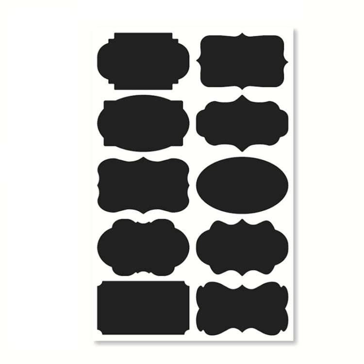 50 Sets Erasable Waterproof Removable Bottle Can PVC Blackboard Sticker, 2PCS/Set 190x225mm, 8PCS...