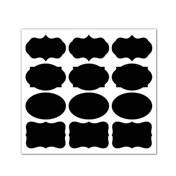 50 Sets Erasable Waterproof Removable Bottle Can PVC Blackboard Sticker, 2PCS/Set 190x225mm, 8PCS...