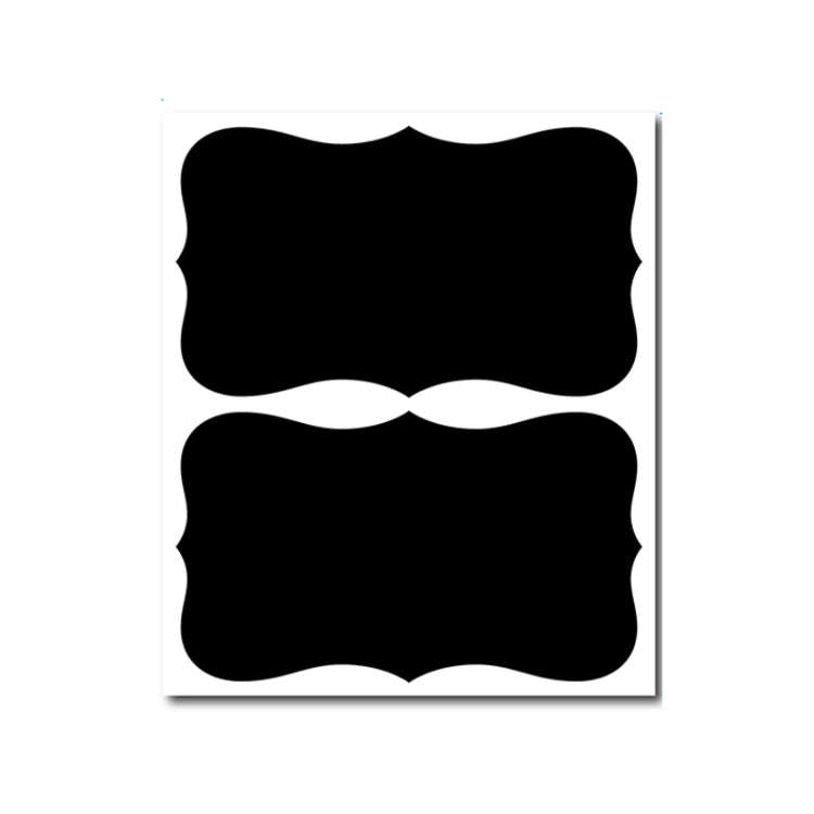 50 Sets Erasable Waterproof Removable Bottle Can PVC Blackboard Sticker, 2PCS/Set 190x225mm, 8PCS...