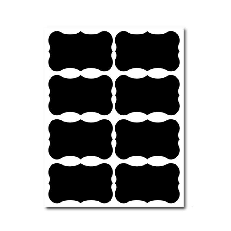 50 Sets Erasable Waterproof Removable Bottle Can PVC Blackboard Sticker, 2PCS/Set 190x225mm, 8PCS...