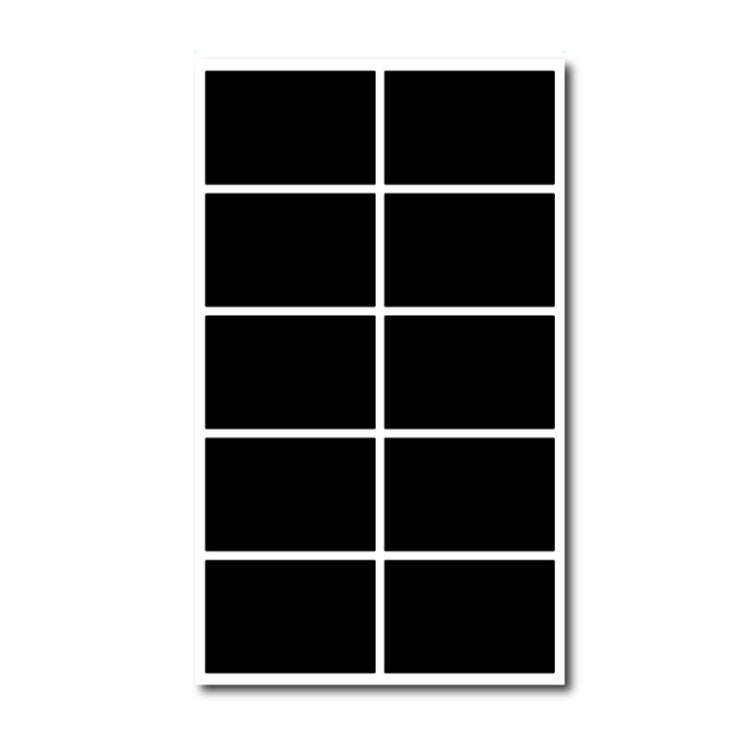 50 Sets Erasable Waterproof Removable Bottle Can PVC Blackboard Sticker, 2PCS/Set 190x225mm, 8PCS...