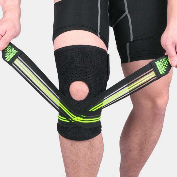 Sports Spring Supported Knee Brace Compression Protection Patella Riding Protective Gear, One Siz...