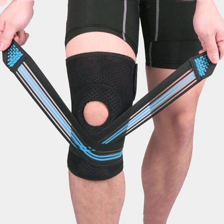 Sports Spring Supported Knee Brace Compression Protection Patella Riding Protective Gear, One Siz...
