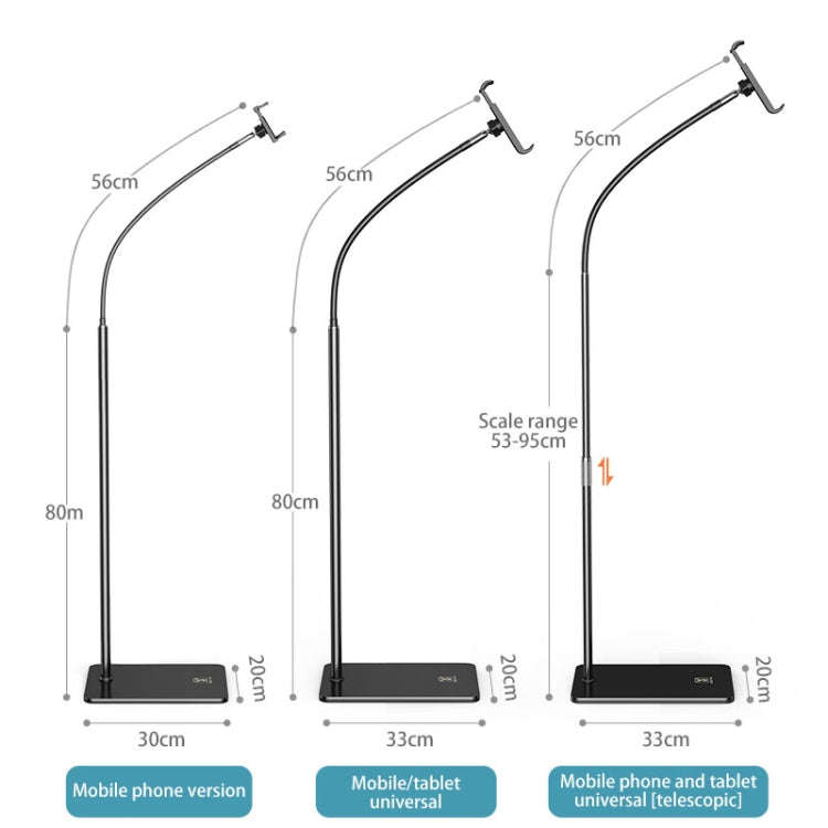 SSKY L6 Bedside Sofa Live Landing Phone Tablet Computer Bracket, Style:, L6 Base Heavy Telescopic...