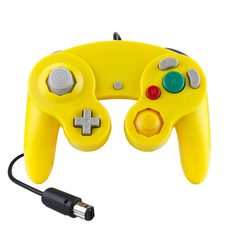 2 PCS Single Point Vibrating Controller Wired Game Controller For Nintendo NGC / Wii, White, Pink...