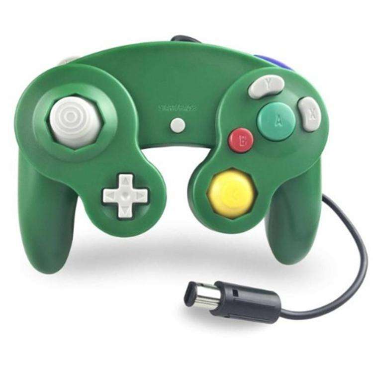 2 PCS Single Point Vibrating Controller Wired Game Controller For Nintendo NGC / Wii, White, Pink...