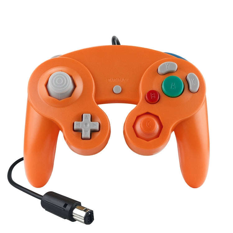 2 PCS Single Point Vibrating Controller Wired Game Controller For Nintendo NGC / Wii, White, Pink...