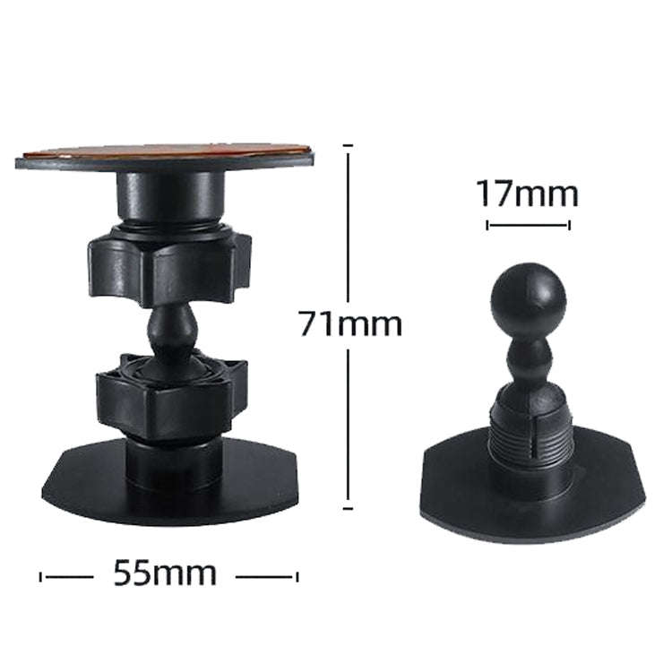 Mini Gimbal Camera Bracket Desktop Mobile Phone Bracket Recorder Car Bracket, Dual Attachment Mou...