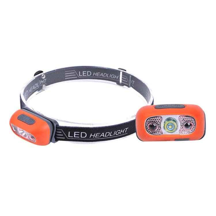 Smart Sensor Outdoor USB Headlight LED Portable Strong Light Night Running Headlight, Black 3W 10...