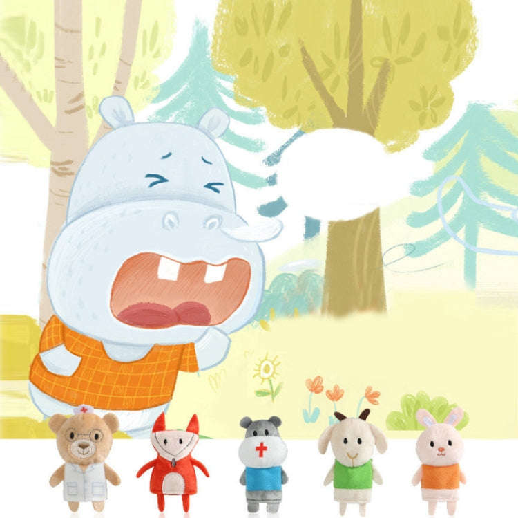 Animal Finger Dolls Plush Toys For Preschool Education, 7.5cm