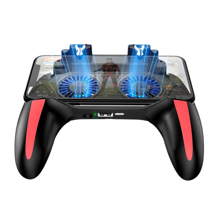 H10 4 in 1 Dual Fan Cooling Gamepad Game  Auxiliary Button Grip with Stand & Power Bank Function,...