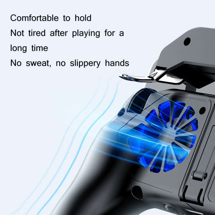 H10 4 in 1 Dual Fan Cooling Gamepad Game  Auxiliary Button Grip with Stand & Power Bank Function,...