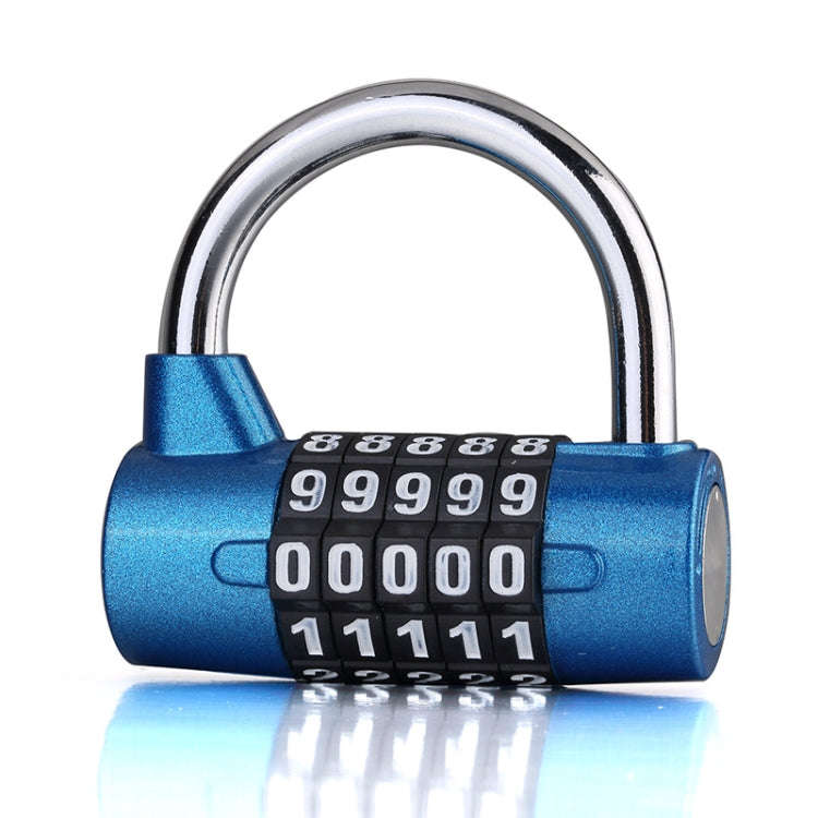 Large 5 Digit Combination Gym Cabinets Password Lock Tool Box Door Padlock, 5 Digit (Blue), 5 Dig...