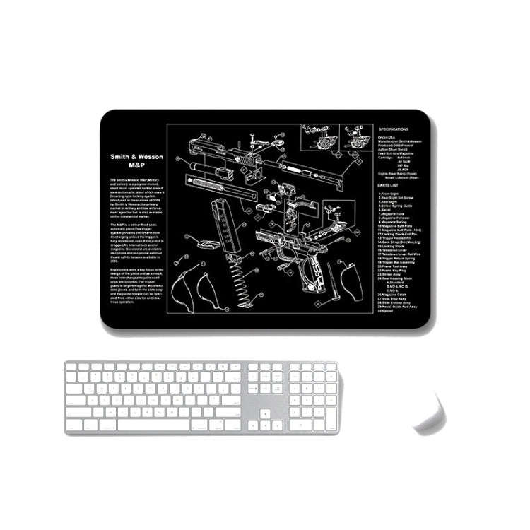 2 PCS Heat Transfer Non-Slip Single-Sided Office Gaming Mouse Pad, 2mm, 3mm, 4mm, 5mm