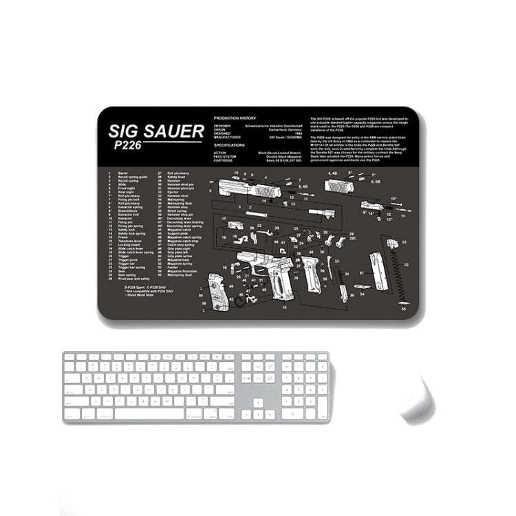 2 PCS Heat Transfer Non-Slip Single-Sided Office Gaming Mouse Pad, 2mm, 3mm, 4mm, 5mm