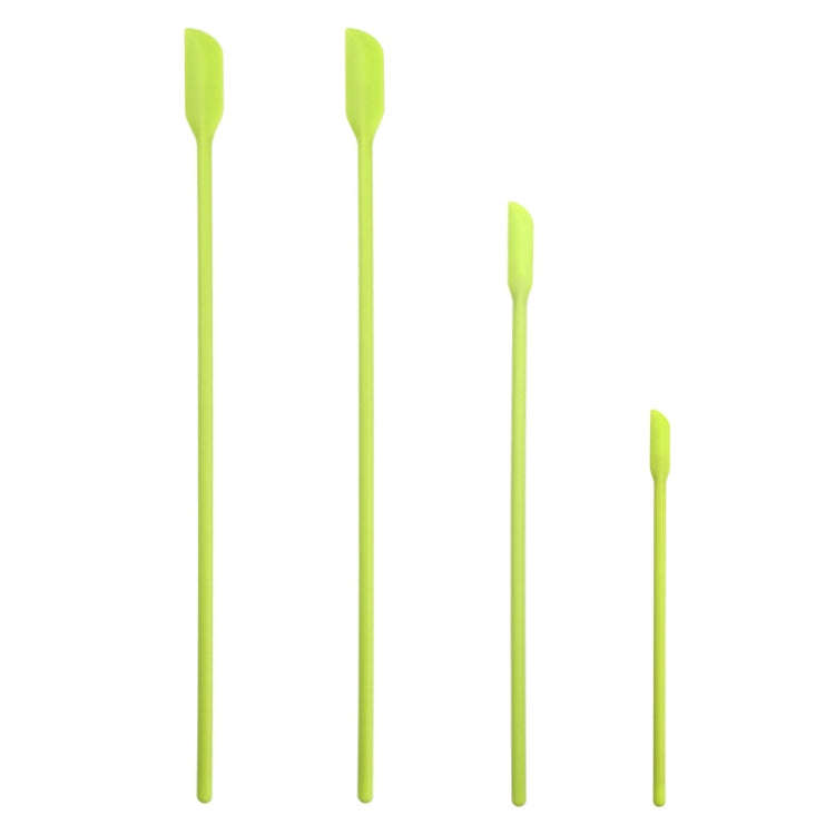 4 in 1 Silicone Mini-Pointed Scraper Lengthening Cosmetic Bottle Scraper Jam Spatula Set, 4 in 1 ...