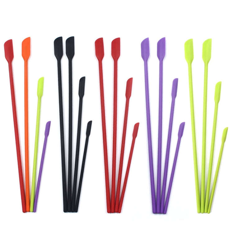 4 in 1 Silicone Mini-Pointed Scraper Lengthening Cosmetic Bottle Scraper Jam Spatula Set, 4 in 1 ...