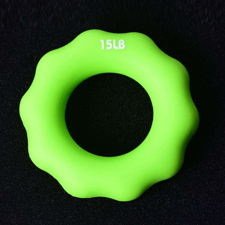 Silicone Finger Marks Grip Device Finger Exercise Grip Ring, Specification: 15LB (Green), 15LB (G...