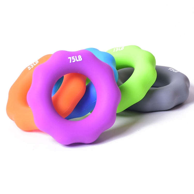 Silicone Finger Marks Grip Device Finger Exercise Grip Ring, Specification: 15LB (Green), 15LB (G...