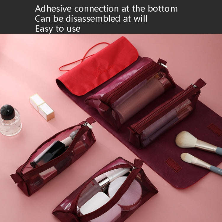4 In 1 Multi-Function Cosmetics Storage Bag Removable Large Capacity Travel Convenient Cosmetic B...
