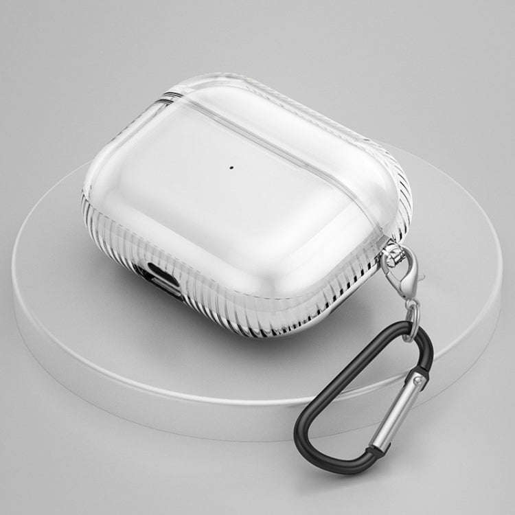 2 PCS Earphone Protective Cover TPU Airbag Transparent Protective Shell For AirPods Pro, Transpar...