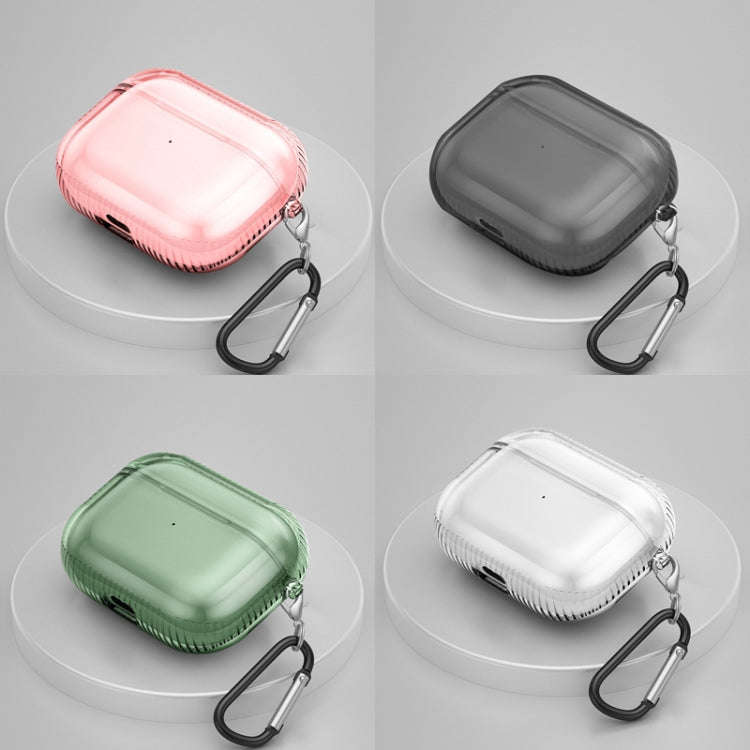 2 PCS Earphone Protective Cover TPU Airbag Transparent Protective Shell For AirPods Pro, Transpar...
