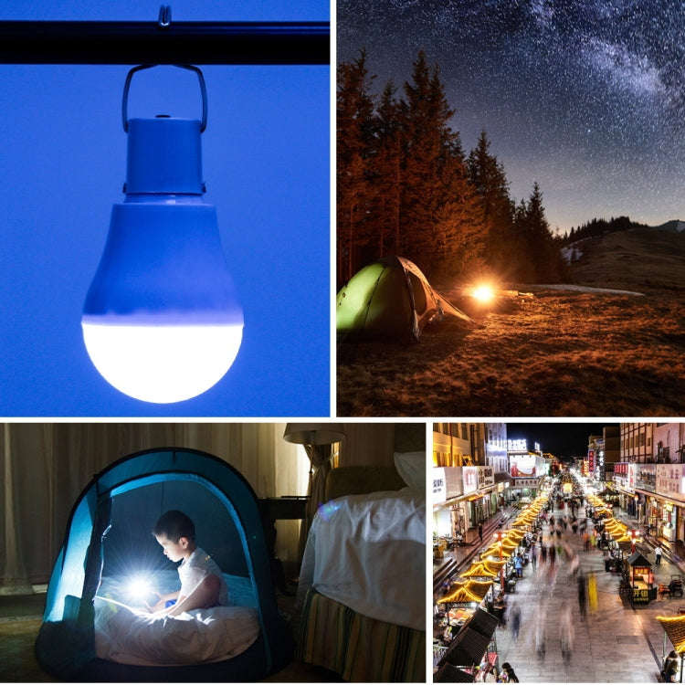 LED Solar Bulb USB Portable Outdoor Emergency Light Bulb Camping Lighting