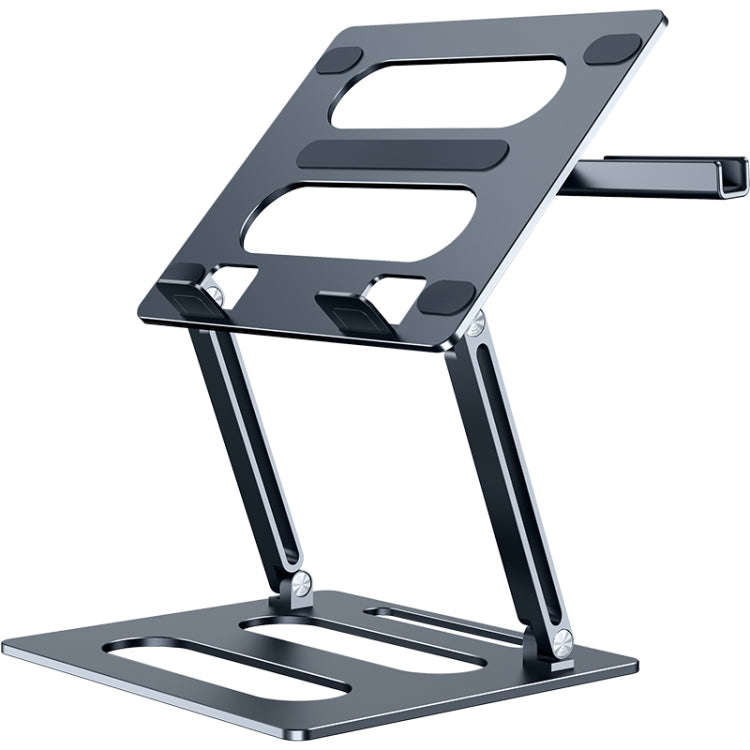 Oatsbasf Z08 Metal Notebook Support Adjustable Desktop Increase Notebook Stand, Silver, Gray