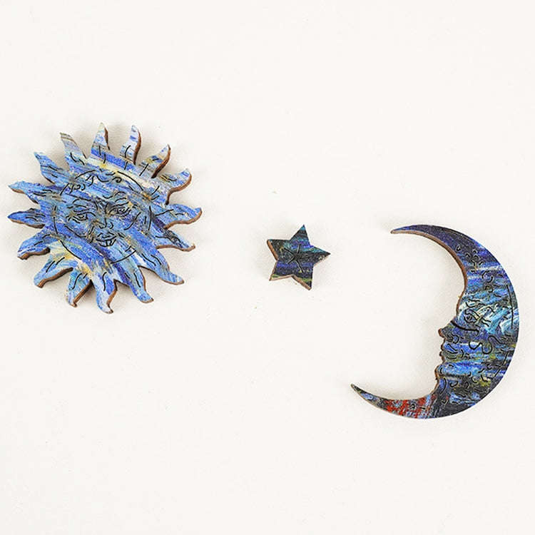 Irregular Wooden Puzzle Adult High Difficulty Creative Gift, The Starry Night